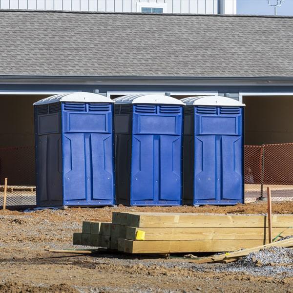 Heavy-duty construction site porta potty in Cranford, New Jersey